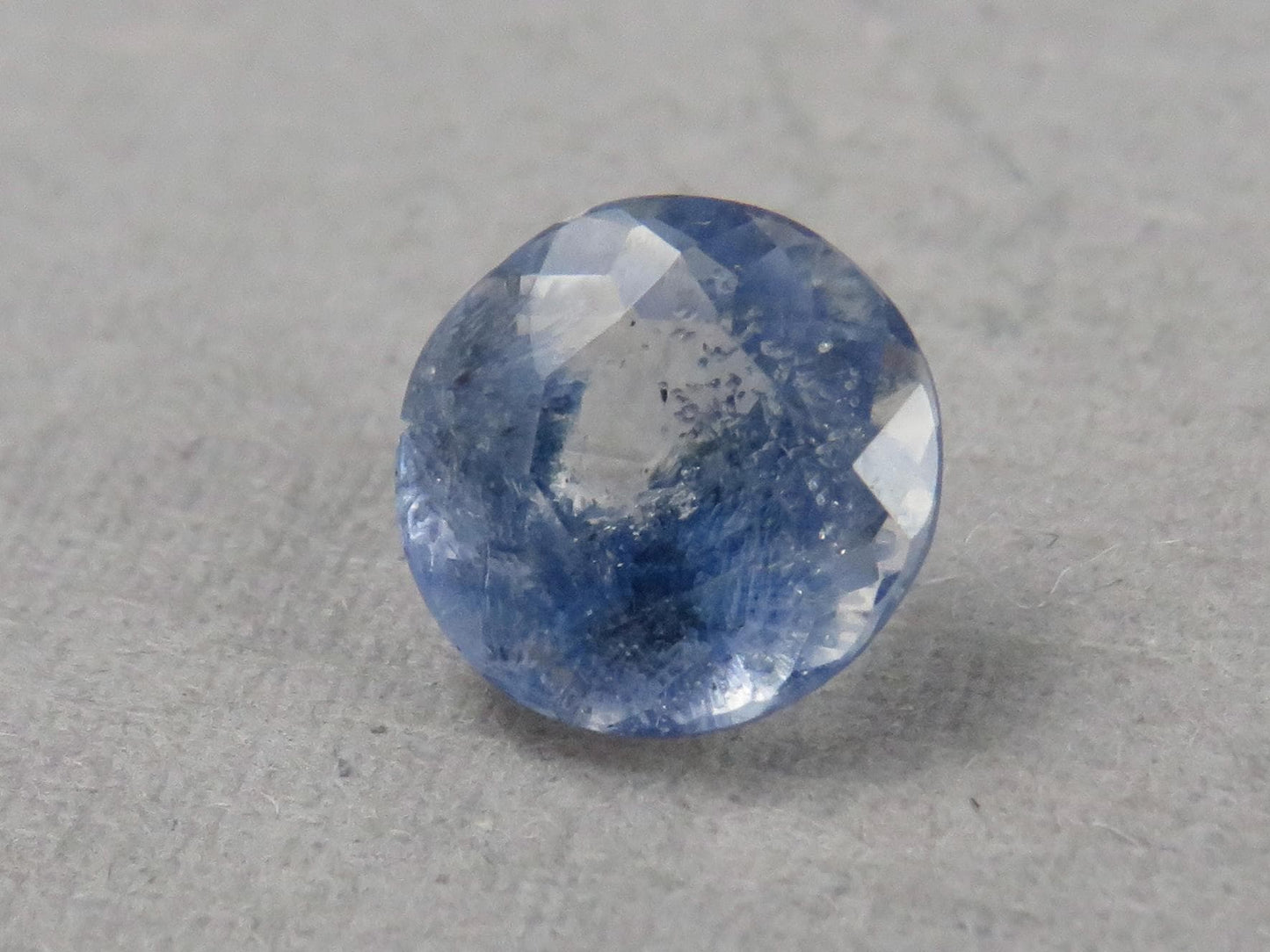 Dumortierite in Quartz | 7.3mm Round | Natural Gemstone from Brazil | QU552 - Gem Enthusiast