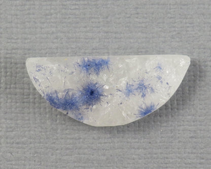 Dumortierite in Quartz Cabochon | 23.4x10mm, 9.27ct | Brazil | QU556 - Gem Enthusiast
