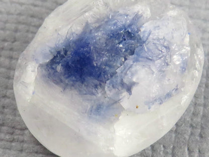 Dumortierite in Quartz | Druzy Crystal | Rough Top Oval | Brazil | QU555 - Gem Enthusiast