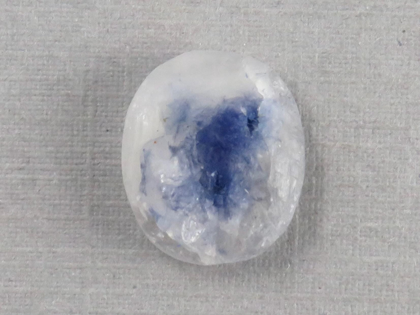 Dumortierite in Quartz | Druzy Crystal | Rough Top Oval | Brazil | QU555 - Gem Enthusiast