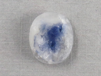 Dumortierite in Quartz | Druzy Crystal | Rough Top Oval | Brazil | QU555 - Gem Enthusiast