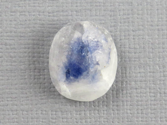 Dumortierite in Quartz | Druzy Crystal | Rough Top Oval | Brazil | QU555 - Gem Enthusiast