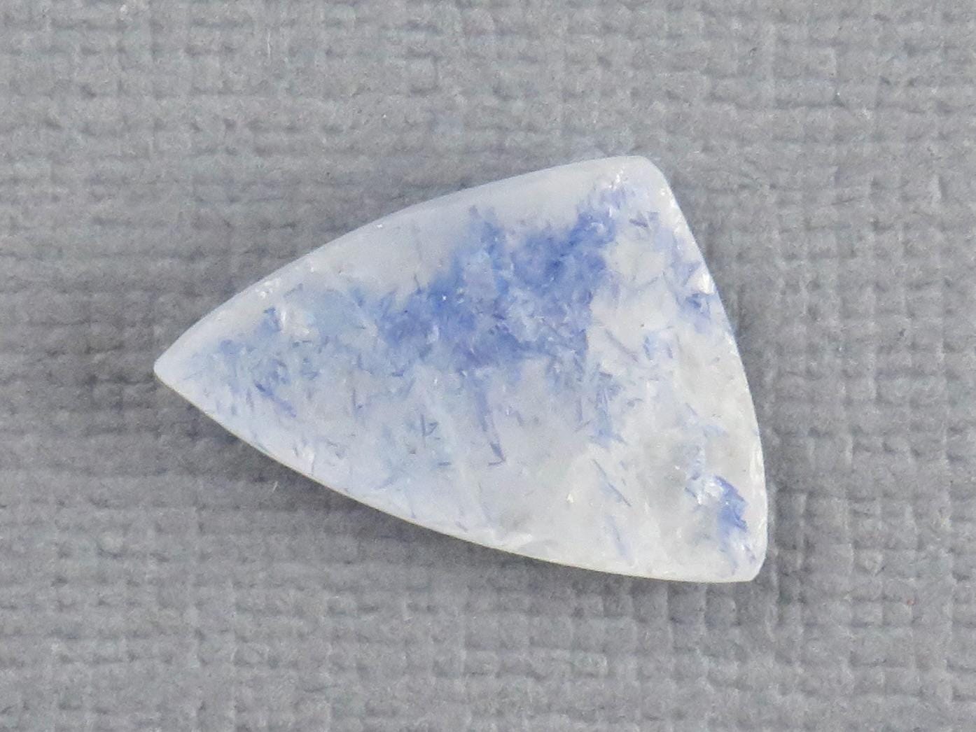Dumortierite in Quartz | Druzy Crystal | Rough Top Triangle | Brazil | QU555 - Gem Enthusiast