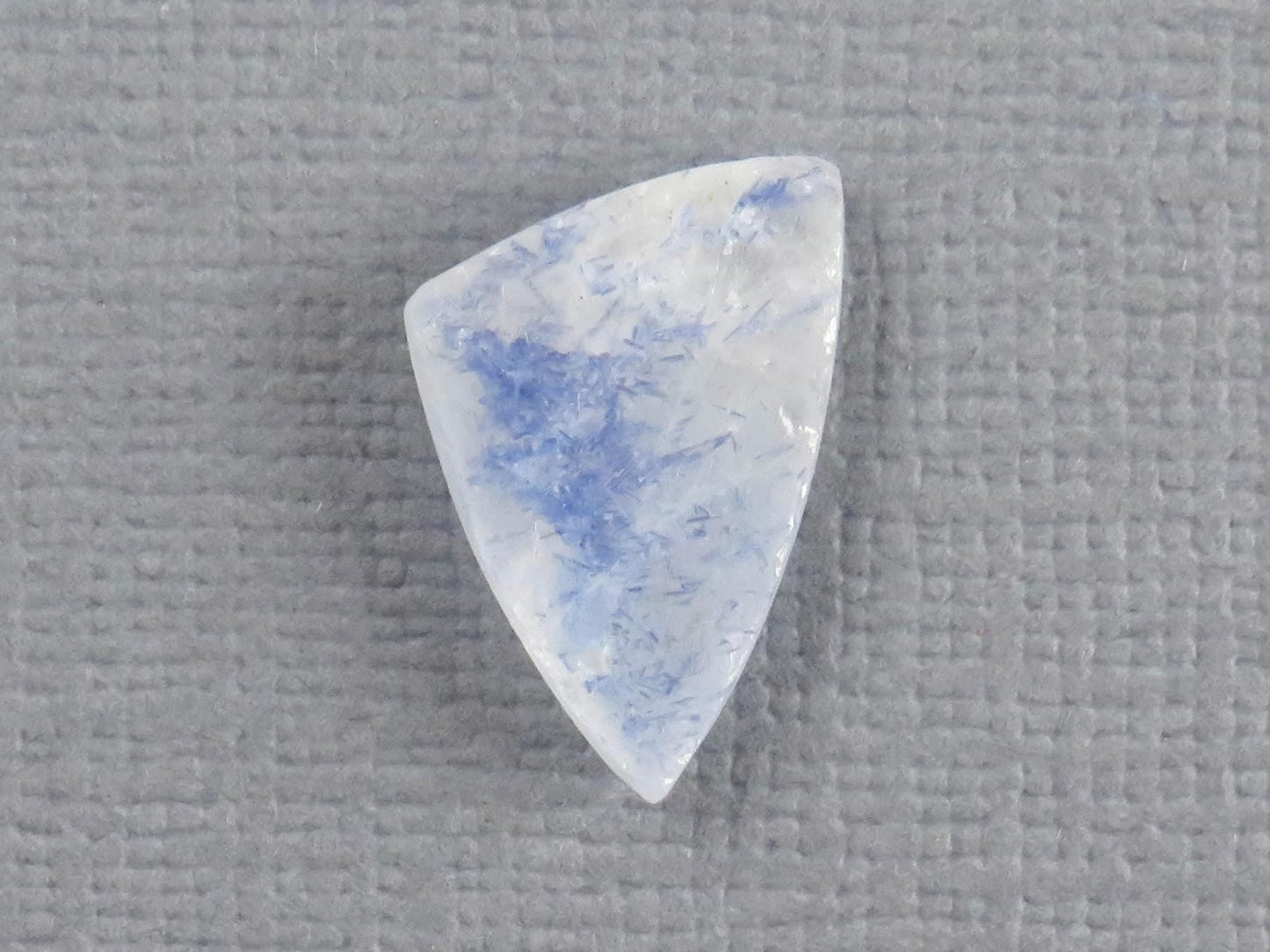 Dumortierite in Quartz | Druzy Crystal | Rough Top Triangle | Brazil | QU555 - Gem Enthusiast