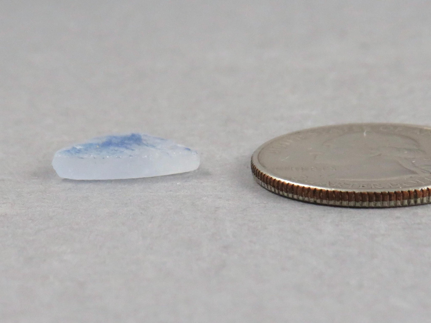 Dumortierite in Quartz | Druzy Crystal | Rough Top Triangle | Brazil | QU555 - Gem Enthusiast