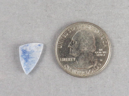 Dumortierite in Quartz | Druzy Crystal | Rough Top Triangle | Brazil | QU555 - Gem Enthusiast