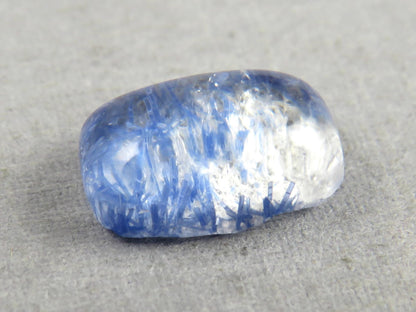 Dumortierite in Quartz Rectangular Cabochon Gem | 12x8 |Natural Gemstone from Brazil | 3.4 carats | QU545 - Gem Enthusiast