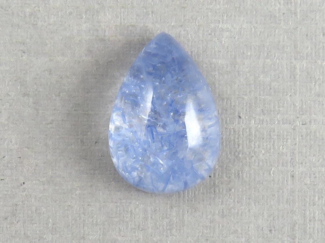 Dumortierite in Quartz Rectangular Cabochon Gem | 14x10 mm | Natural Gemstone from Brazil | 6.11 carats | QU545 - Gem Enthusiast