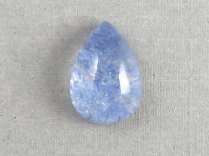 Dumortierite in Quartz Rectangular Cabochon Gem | 14x10 mm | Natural Gemstone from Brazil | 6.11 carats | QU545 - Gem Enthusiast