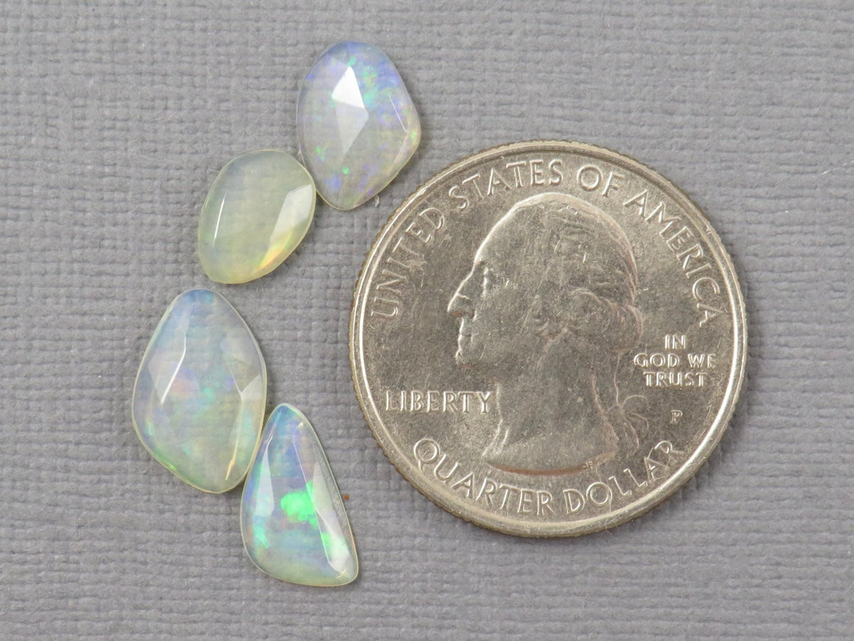 Ethiopian Opal Rose Cut | Welo opal | 9-12.5mm length, 2.5 depth, 3.43ct | Sold as Lot | OP487 - Gem Enthusiast