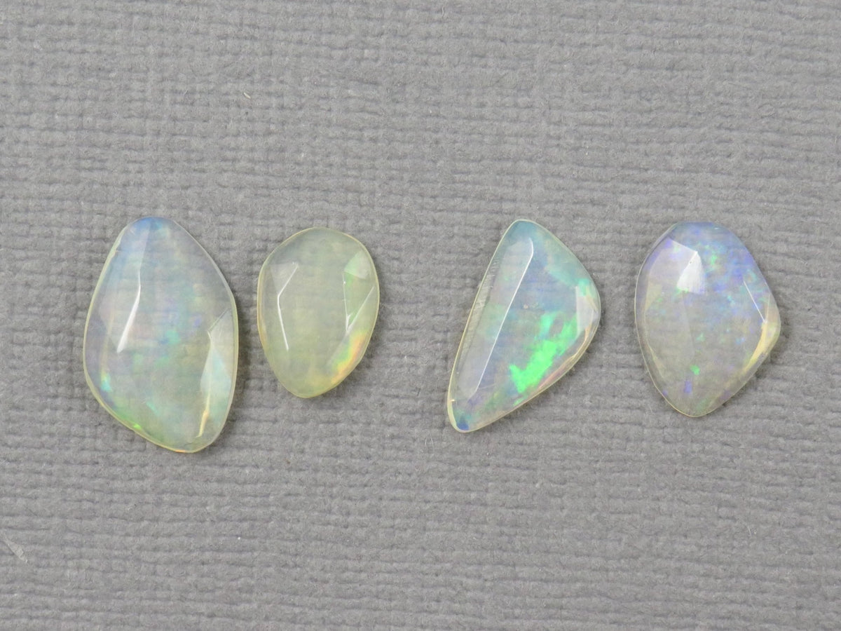Ethiopian Opal Rose Cut | Welo opal | 9-12.5mm length, 2.5 depth, 3.43ct | Sold as Lot | OP487 - Gem Enthusiast