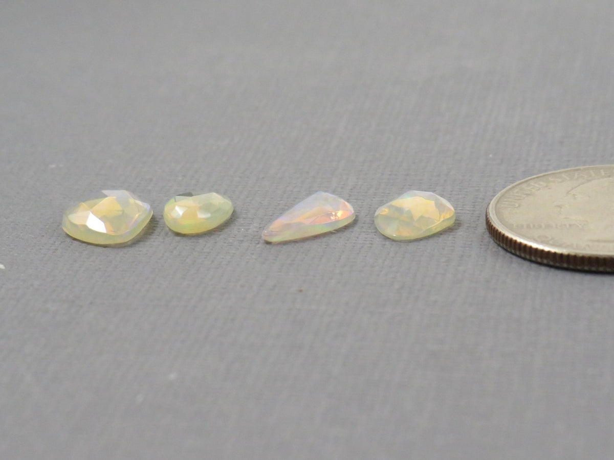 Ethiopian Opal Rose Cut | Welo opal | 9-12.5mm length, 2.5 depth, 3.43ct | Sold as Lot | OP487 - Gem Enthusiast