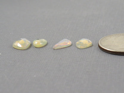 Ethiopian Opal Rose Cut | Welo opal | 9-12.5mm length, 2.5 depth, 3.43ct | Sold as Lot | OP487 - Gem Enthusiast