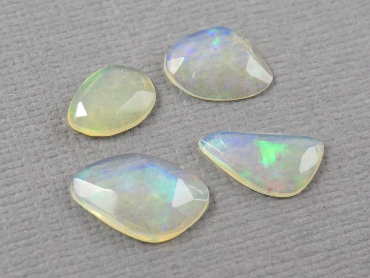 Ethiopian Opal Rose Cut | Welo opal | 9-12.5mm length, 2.5 depth, 3.43ct | Sold as Lot | OP487 - Gem Enthusiast