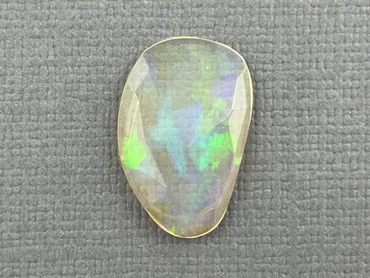Ethiopian Opal with Fire | 2.55 carats | 17x11 mm | Rose Cut Gemstone | OP469 - Opal - Gem Enthusiast