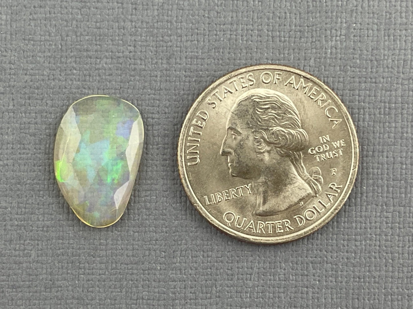 Ethiopian Opal with Fire | 2.55 carats | 17x11 mm | Rose Cut Gemstone | OP469 - Opal - Gem Enthusiast