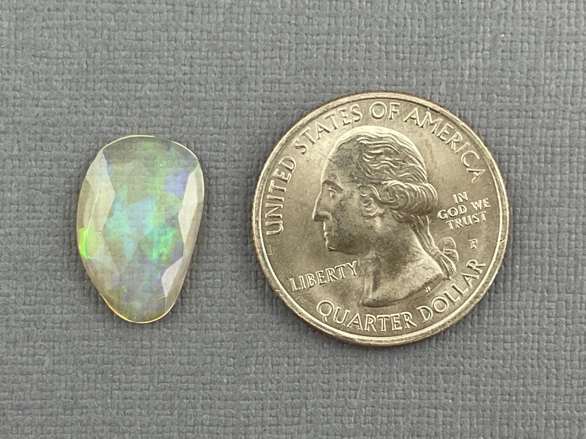 Ethiopian Opal with Fire | 2.55 carats | 17x11 mm | Rose Cut Gemstone | OP469 - Opal - Gem Enthusiast