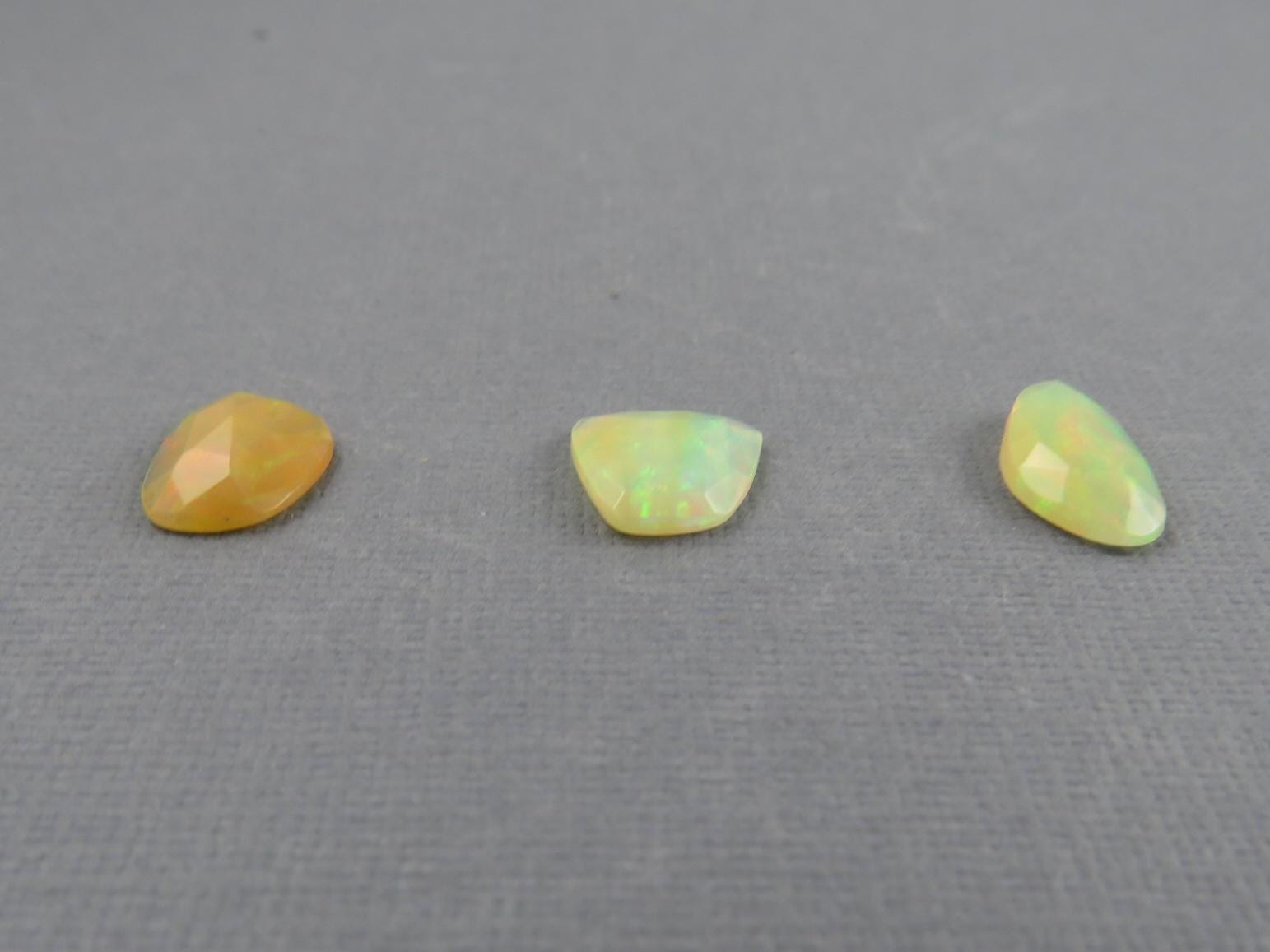 Ethiopian Opal with Fire | Rose Cut Freeform Loose Gemstone | OP450 - Gem Enthusiast