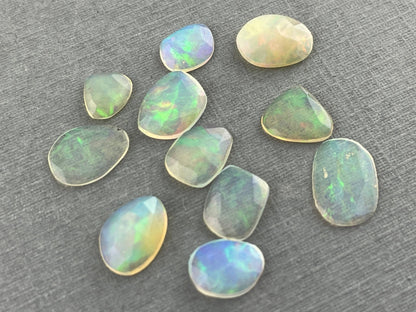 Ethiopian Opals 4 Ct Lots | Rose Cut Natural Loose Gemstones | Small, Medium, Large Sizes - Opal - Gem Enthusiast
