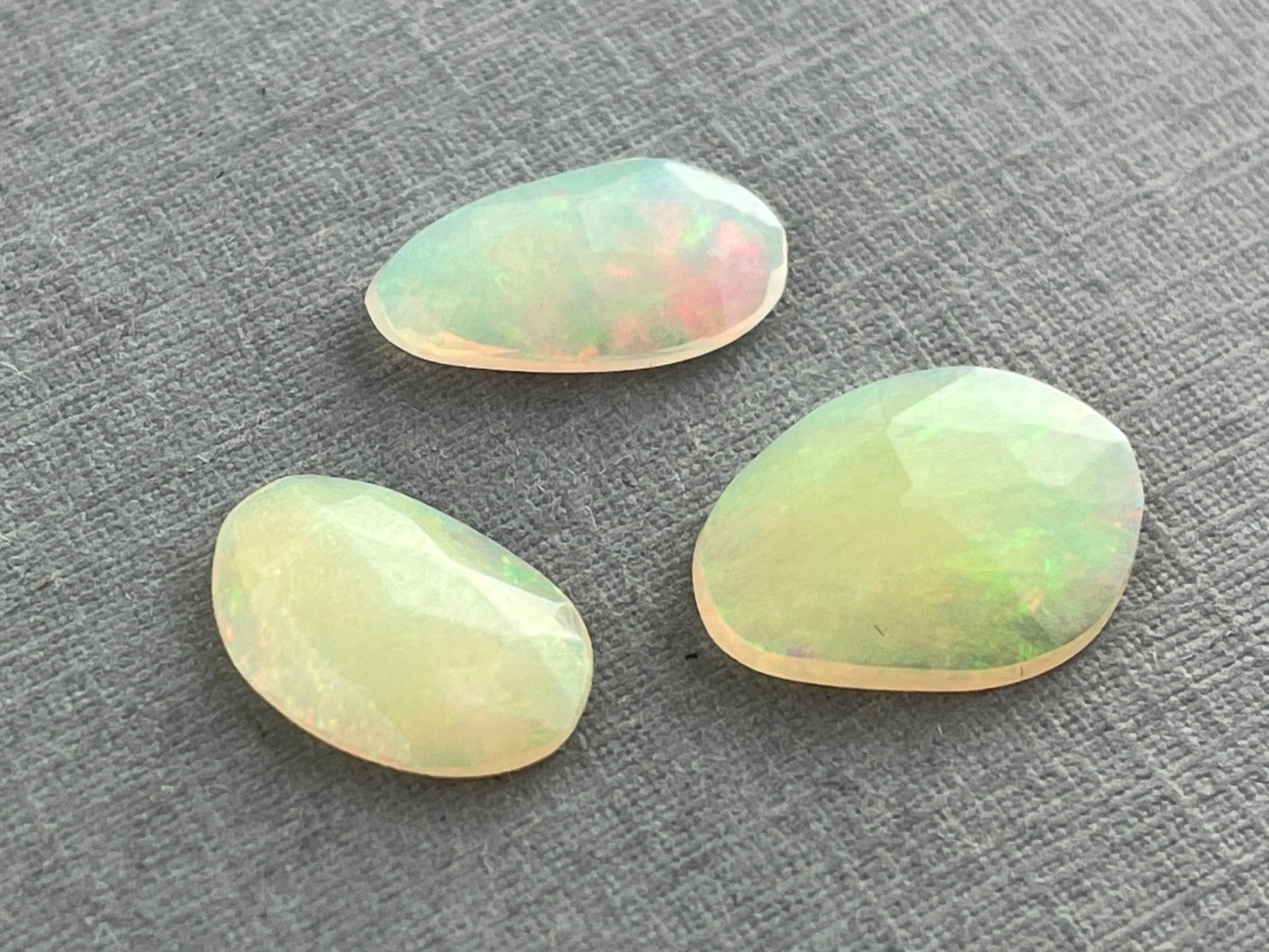 Ethiopian Opals with Fire Lot | Rose Cut Gemstone | 2.46 carats | OP423 - Opal - Gem Enthusiast