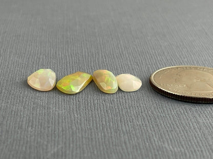 Ethiopian Opals with Fire Lot | Rose Cut Gemstone | 4.28 carats | OP476 - Opal - Gem Enthusiast