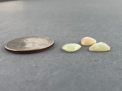 Ethiopian Opals with Fire | Rose Cut Gemstone Lot | 3.31 carats | OP422 - Opal - Gem Enthusiast