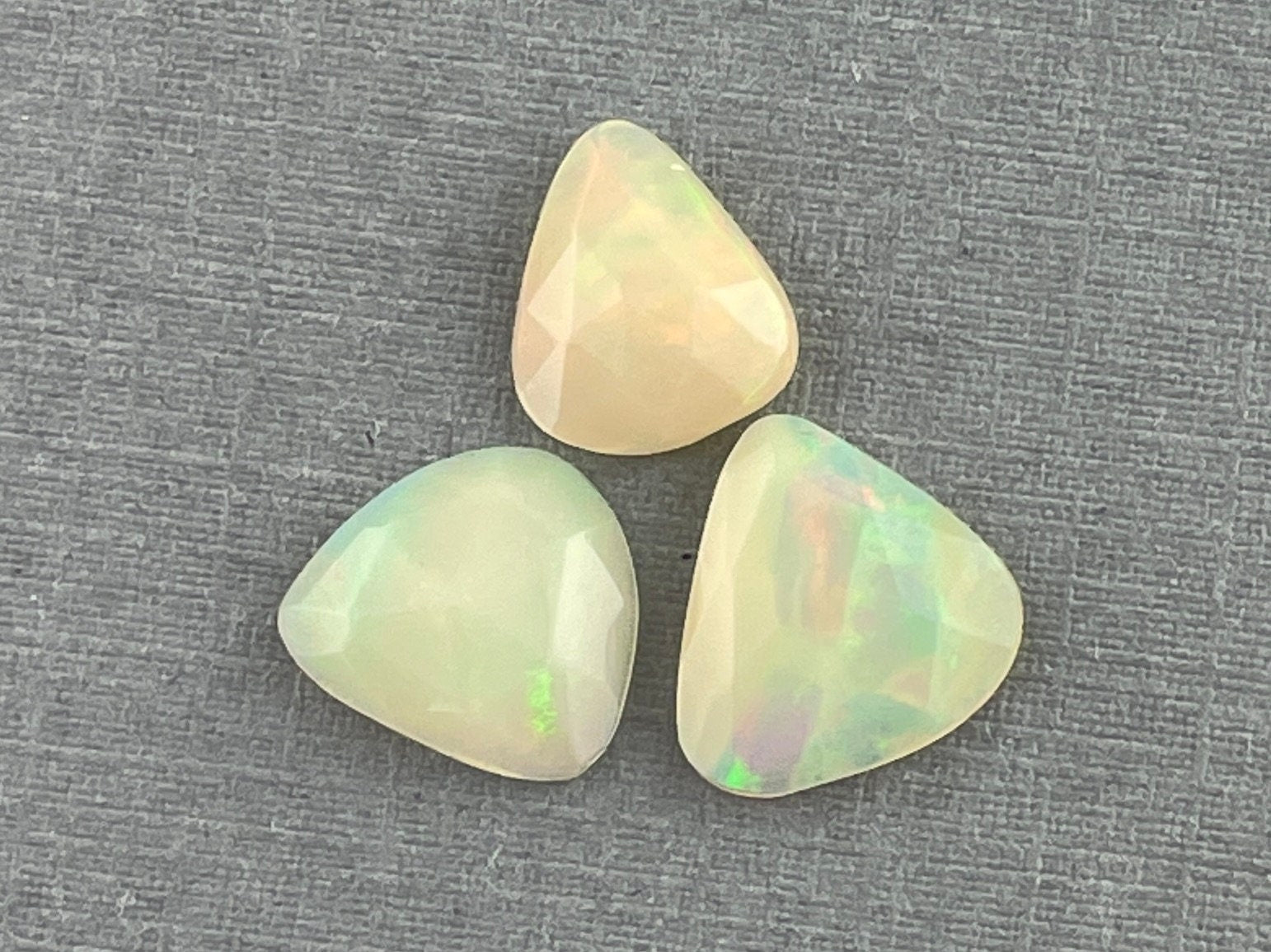 Ethiopian Opals with Fire | Rose Cut Gemstone Lot | 3.31 carats | OP422 - Opal - Gem Enthusiast