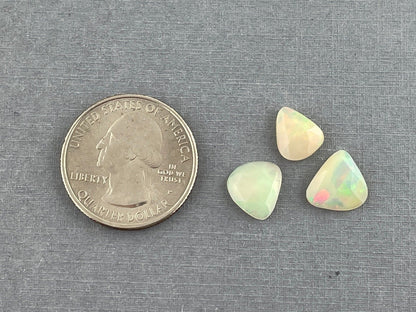Ethiopian Opals with Fire | Rose Cut Gemstone Lot | 3.31 carats | OP422 - Opal - Gem Enthusiast