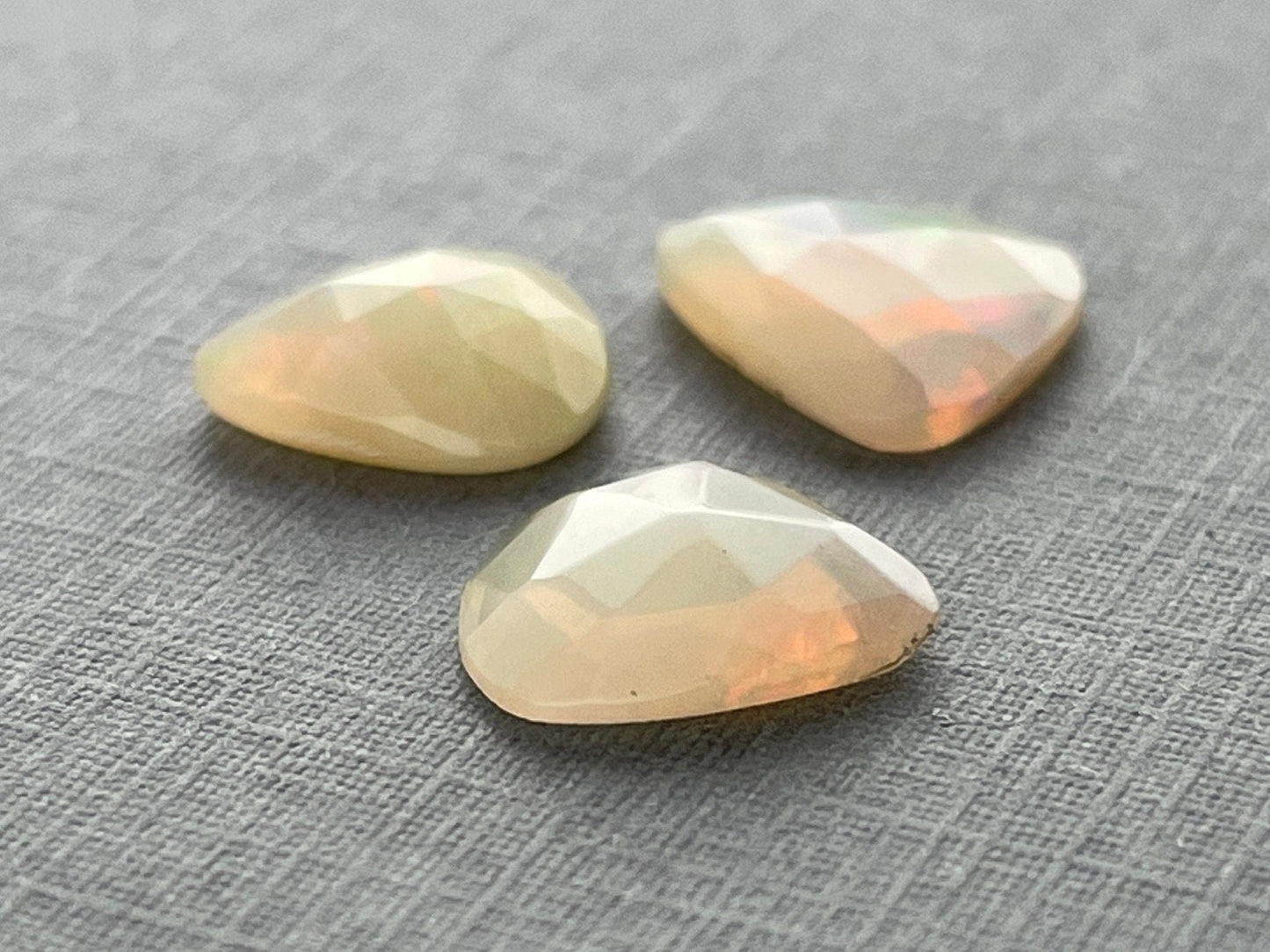 Ethiopian Opals with Fire | Rose Cut Gemstone Lot | 3.31 carats | OP422 - Opal - Gem Enthusiast