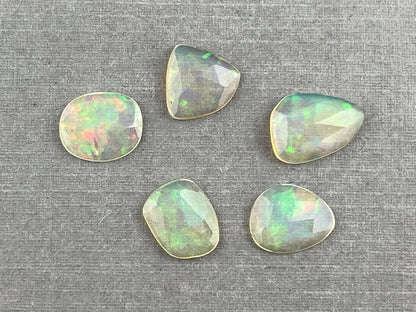 Ethiopian Opals with Fire | Rose Cut Gemstone Lot | 3.75 carats | OP478 - Opal - Gem Enthusiast