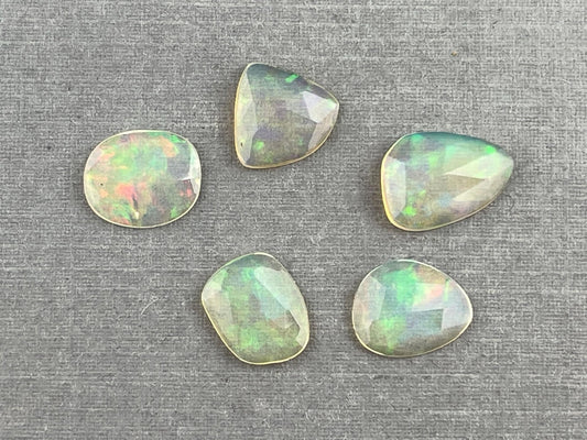 Ethiopian Opals with Fire | Rose Cut Gemstone Lot | 3.75 carats | OP478 - Opal - Gem Enthusiast