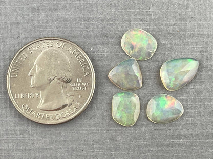Ethiopian Opals with Fire | Rose Cut Gemstone Lot | 3.75 carats | OP478 - Opal - Gem Enthusiast