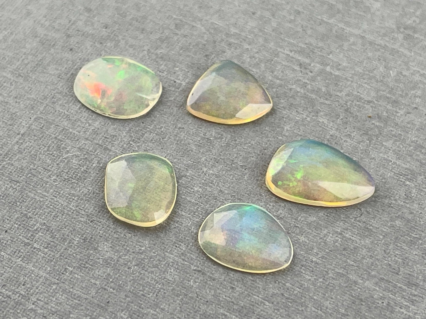 Ethiopian Opals with Fire | Rose Cut Gemstone Lot | 3.75 carats | OP478 - Opal - Gem Enthusiast