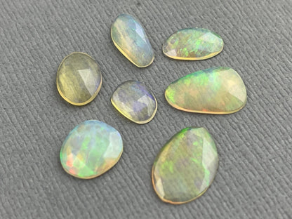 Ethiopian Opals with Fire | Rose Cut Natural Gemstone Lot | 3.9 carats | OP479 - Gem Enthusiast