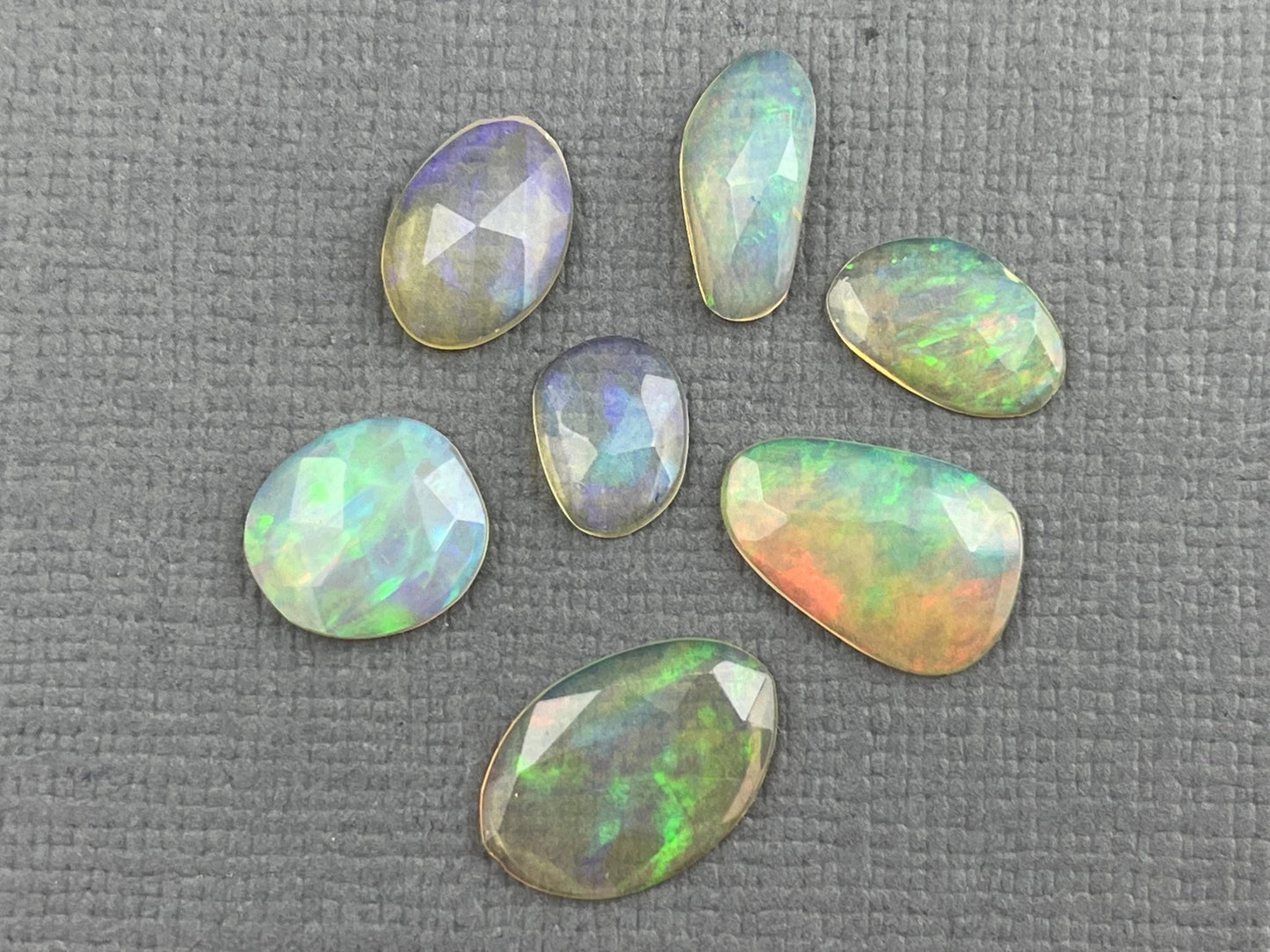 Ethiopian Opals with Fire | Rose Cut Natural Gemstone Lot | 3.9 carats | OP479 - Gem Enthusiast