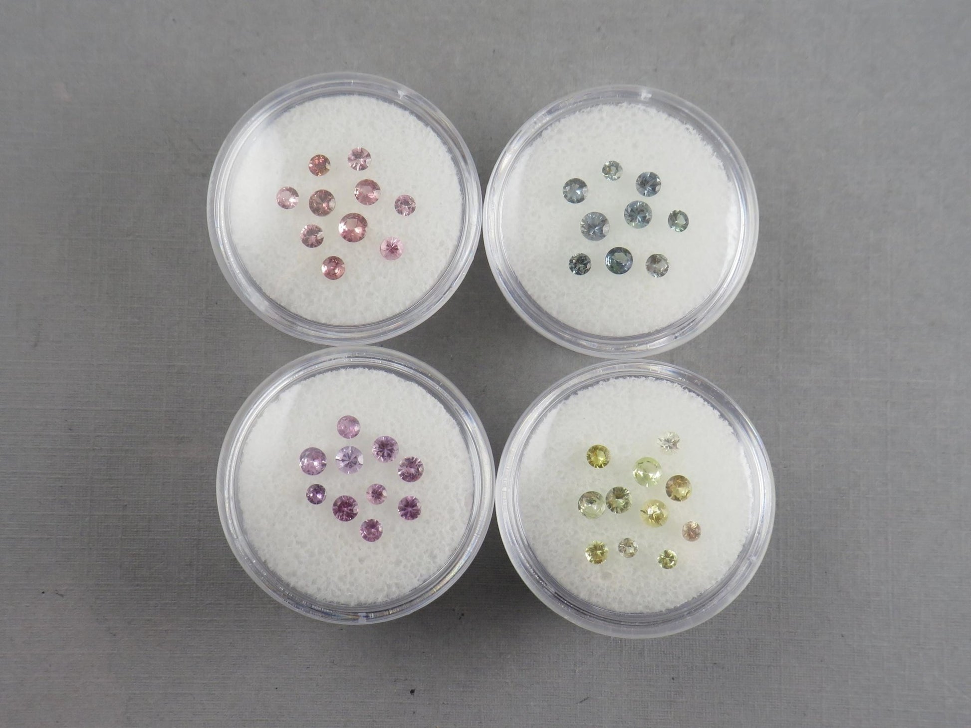 Fancy Sapphire Faceted Lot | 1 carat Lots | Purple, Blue, Peach, or Yellow | 1 carat | SF136 - Gem Enthusiast