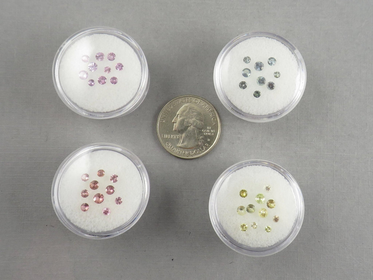 Fancy Sapphire Faceted Lot | 1 carat Lots | Purple, Blue, Peach, or Yellow | 1 carat | SF136 - Gem Enthusiast