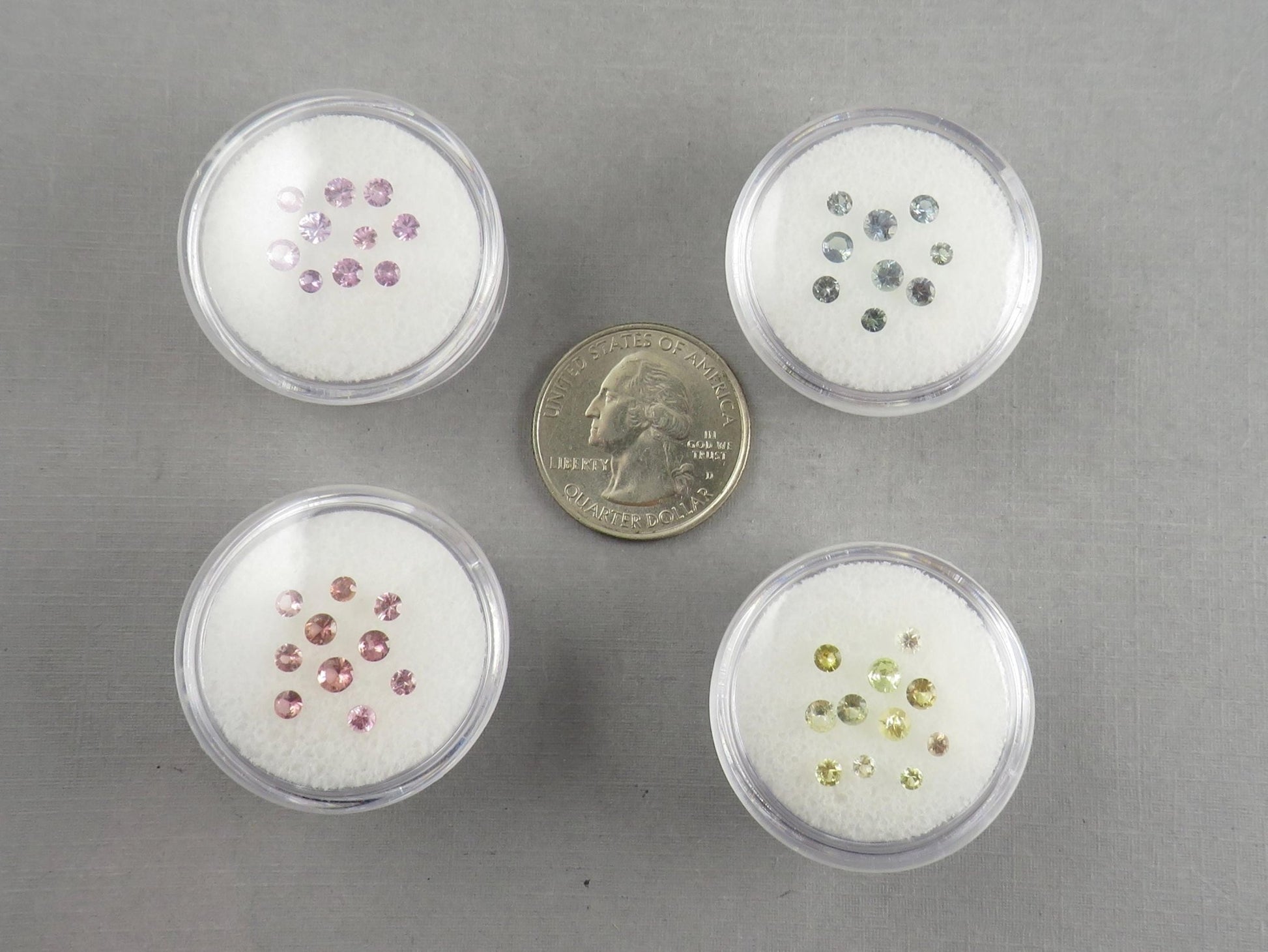 Fancy Sapphire Faceted Lot | 1 carat Lots | Purple, Blue, Peach, or Yellow | 1 carat | SF136 - Gem Enthusiast