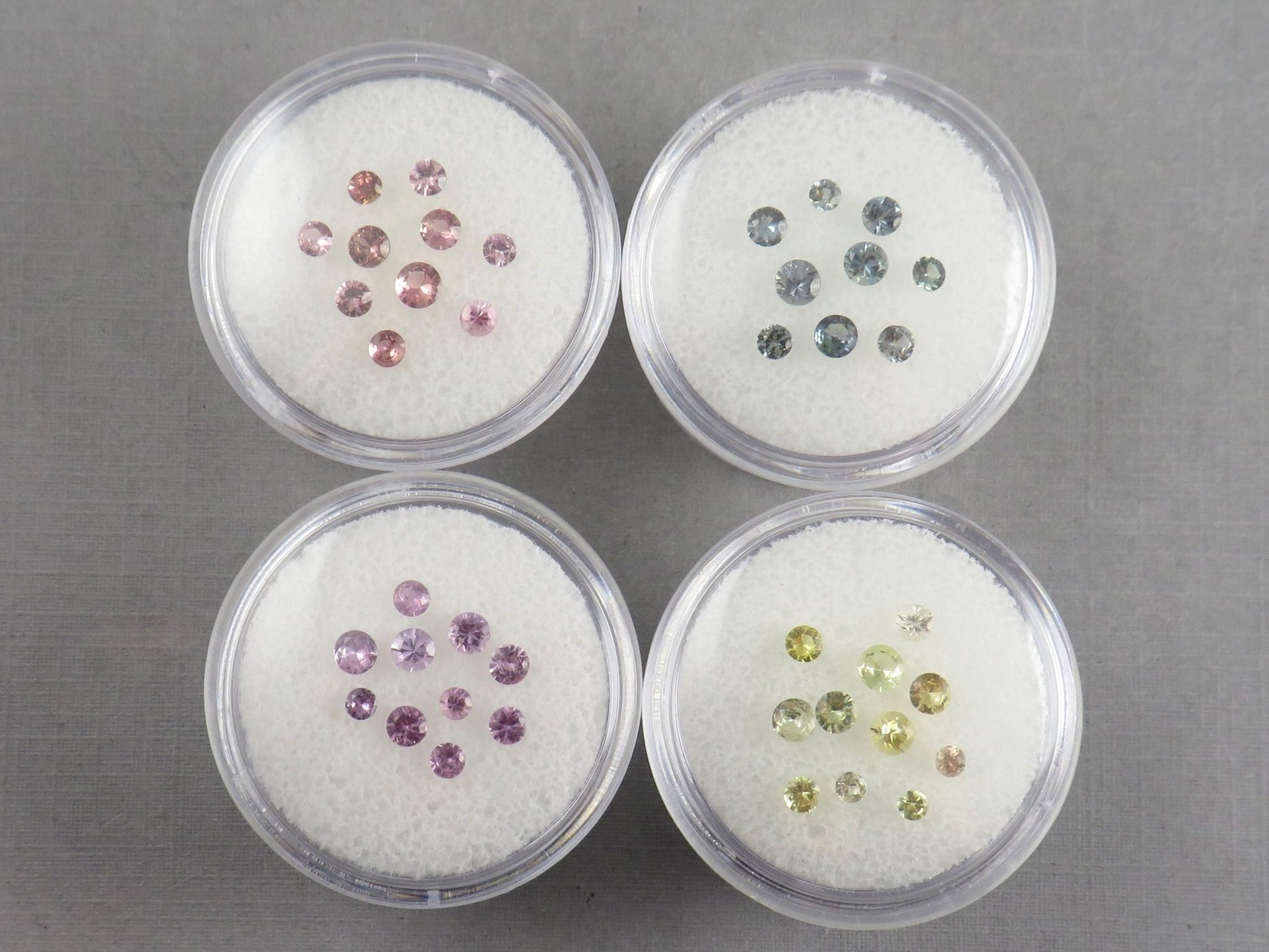 Fancy Sapphire Faceted Lot | 1 carat Lots | Purple, Blue, Peach, or Yellow | 1 carat | SF136 - Gem Enthusiast