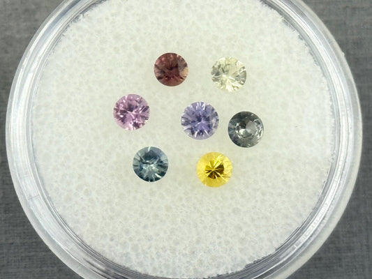 Fancy Sapphire Faceted Lot | 3.3mm | Natural Gemstones | 1 carat | SF126 - Gem Enthusiast