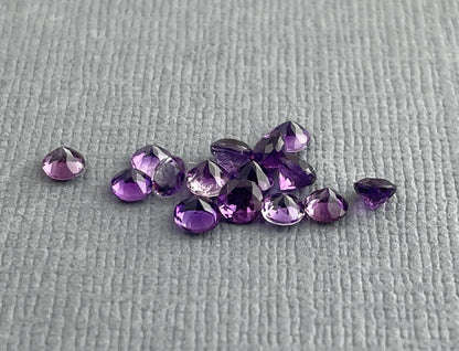 Four Peaks Arizona Amethyst | 3mm or 3.5mm Round Loose Gemstone | Ethically Sourced - Gem Enthusiast