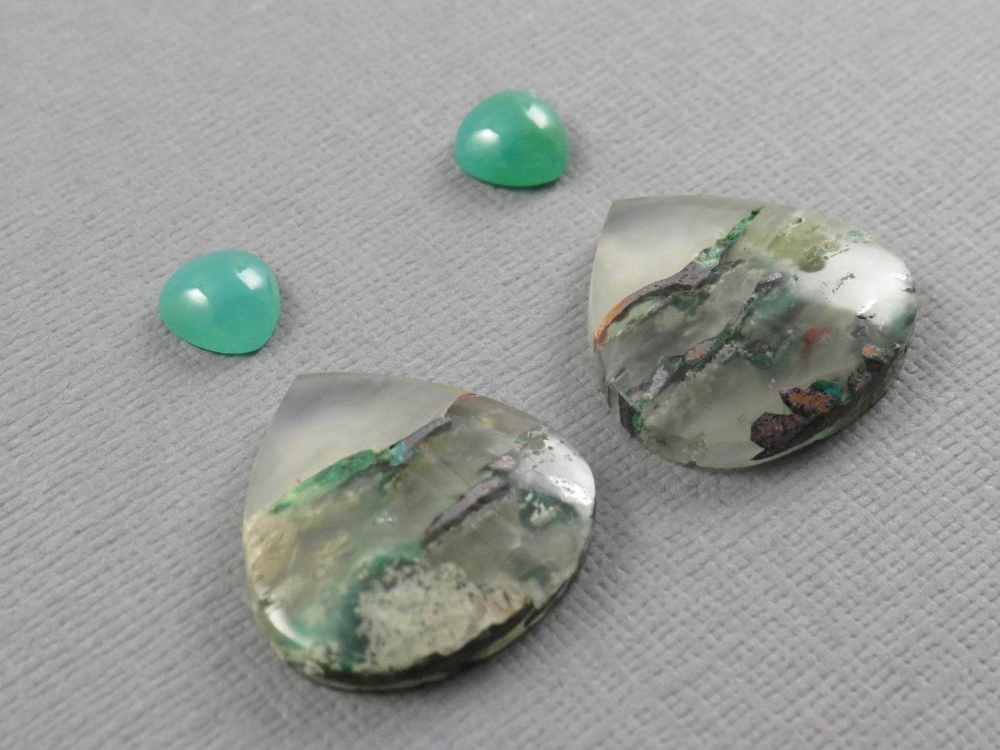 Gem Set | Gem Silica and Confetti Chrysocolla Cabochon | 4 - Stone Lot | SET120 - Gem Enthusiast