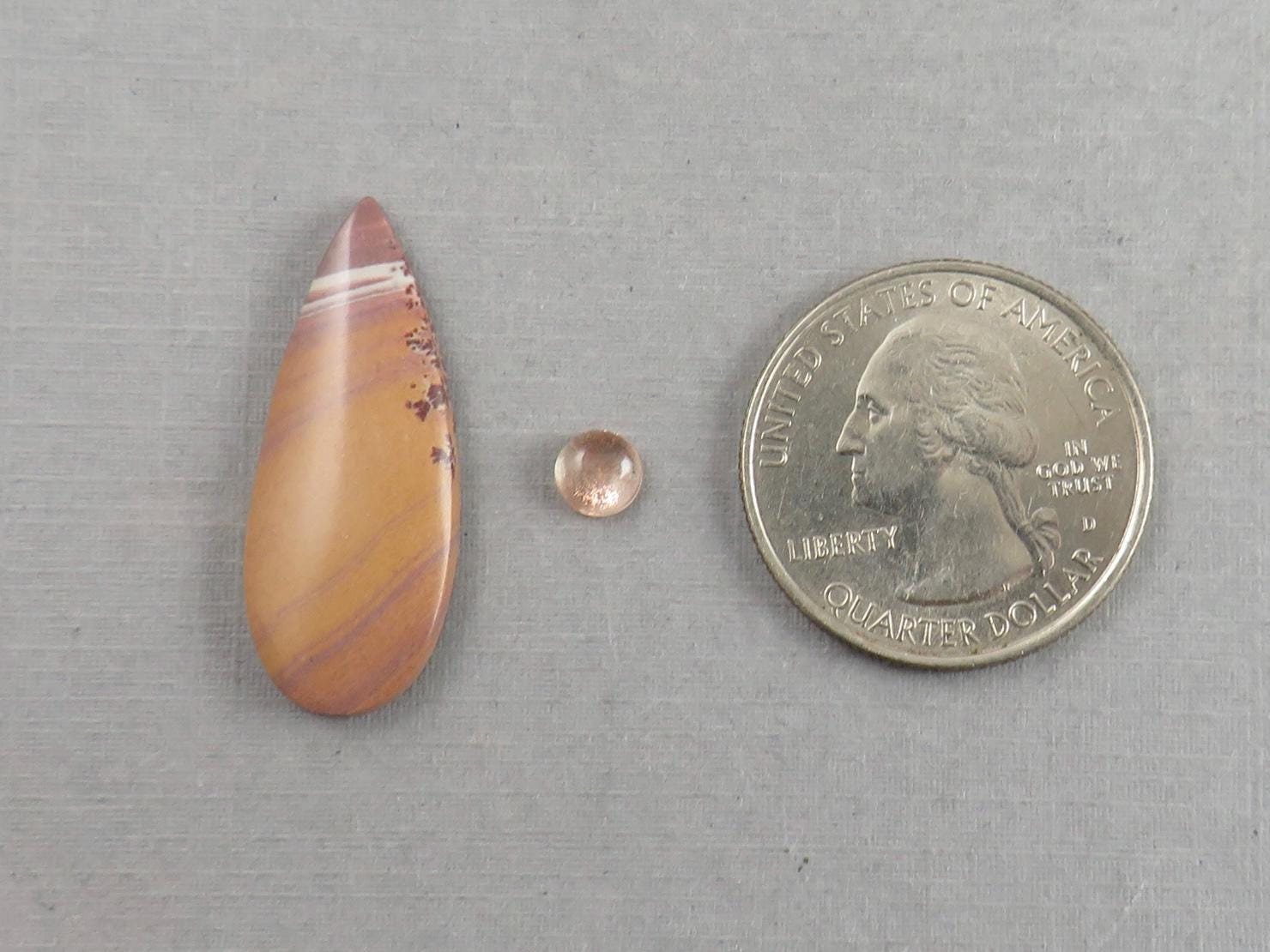 Gemstone Set | Oregon Sunstone and Sonora Jasper | SET117 - Gem Enthusiast