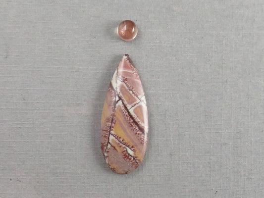 Gemstone Set | Oregon Sunstone and Sonora Jasper | SET118 - Gem Enthusiast