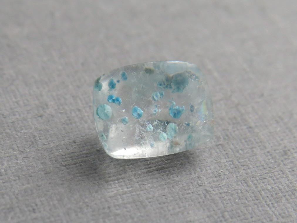 Gilalite in Quartz from Brazil | Rectangular Faceted Gem | 8x6 mm | Natural Gemstone | QU534 - Gem Enthusiast