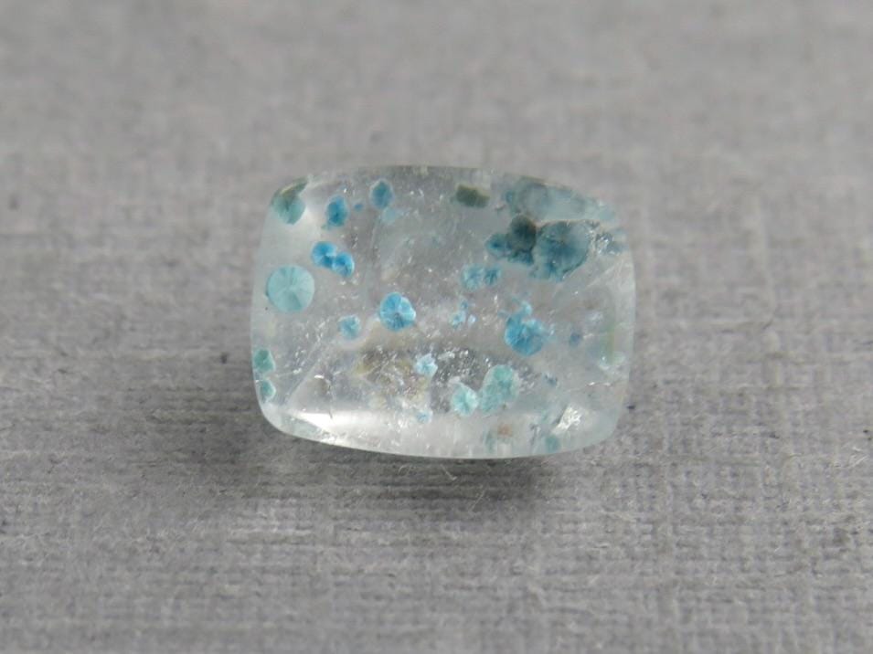 Gilalite in Quartz from Brazil | Rectangular Faceted Gem | 8x6 mm | Natural Gemstone | QU534 - Gem Enthusiast