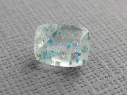 Gilalite in Quartz from Brazil | Rectangular Faceted Gem | 8x6 mm | Natural Gemstone | QU534 - Gem Enthusiast