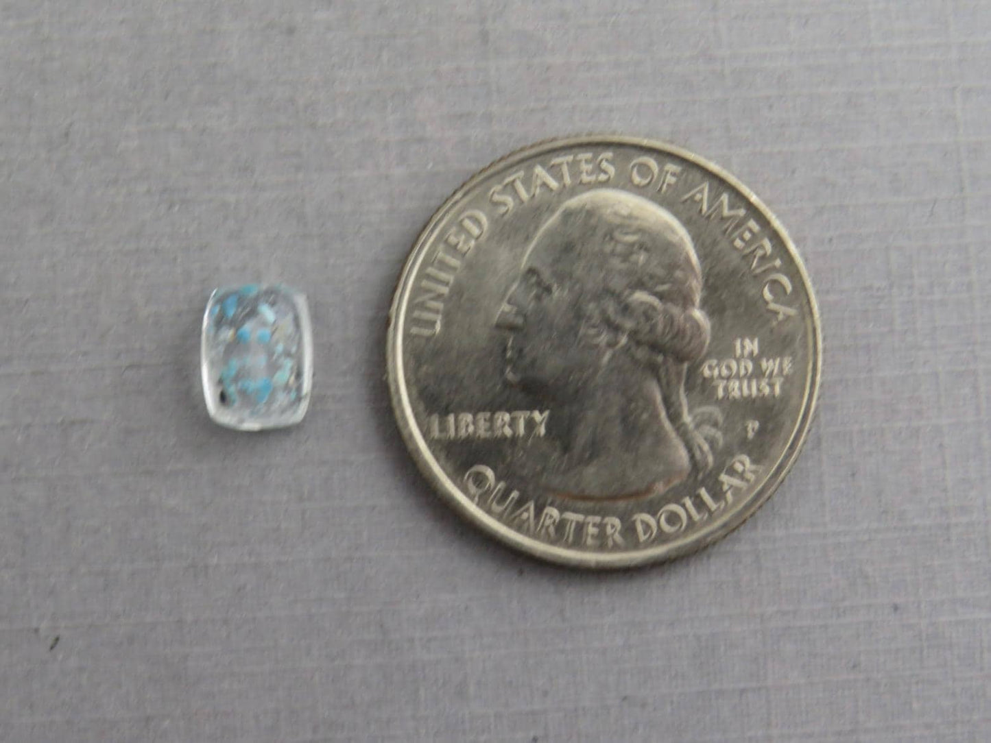 Gilalite in Quartz from Brazil | Rectangular Faceted Gem | 8x6 mm | Natural Gemstone | QU534 - Gem Enthusiast