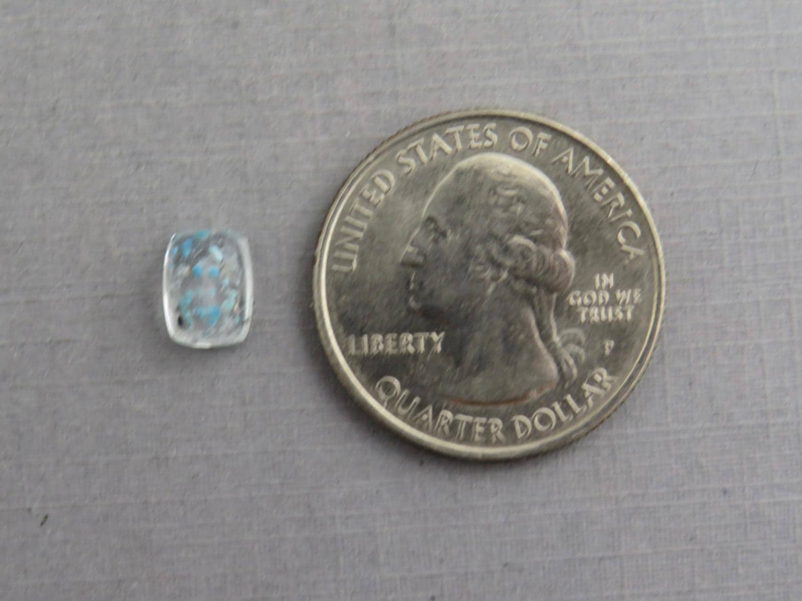 Gilalite in Quartz from Brazil | Rectangular Faceted Gem | 8x6 mm | Natural Gemstone | QU534 - Gem Enthusiast