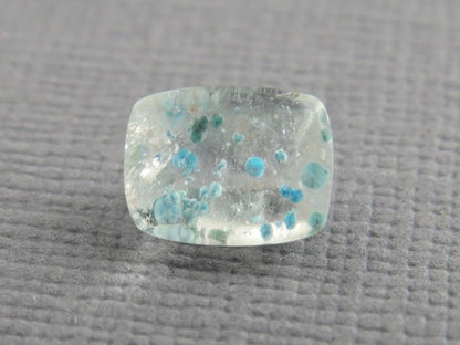 Gilalite in Quartz from Brazil | Rectangular Faceted Gem | 8x6 mm | Natural Gemstone | QU534 - Gem Enthusiast